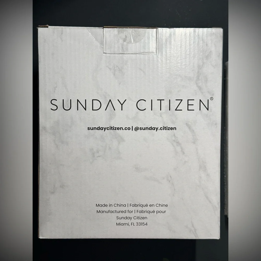 Sunday Citizen 2pc Resin Bath Set, marble pattern